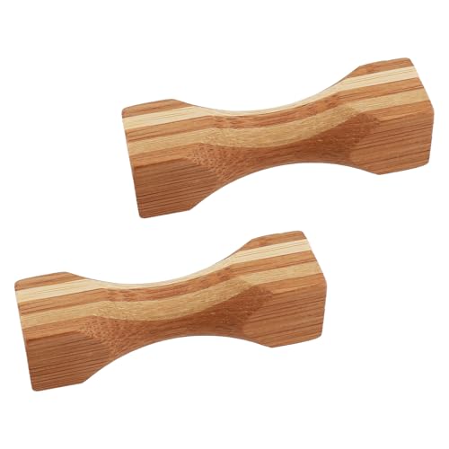 Japanese Bamboo Chopstick Rest - Tsuzumi Hourglass Shape - 2.4" (6cm) Traditional Zen Table Decor - Handcrafted in Japan - Set of 2 - size: 2 Pack