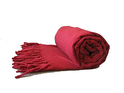 Wool Meditation Shawl Tibet Monks Burgundy Red 100% from Tibet Yoga Meditation