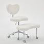 Meditation Chair with Wheels, Ergonomic Criss Cross Chair, Adjustable ADHD Floor Sitting Chair, Swivel Cross Legged Office Chair with High Back, Kneeling Posture Chair, Plush Faux Fur Fabric（Beige） - color: （plush Faux Fur Fabric）beige