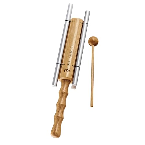 Three Tone Energy Chime with Long Resonance For Calming Meditation, ASMR, Sound Healing, and Yoga — Includes Mallet - style: Major triad: C6, E6, G6