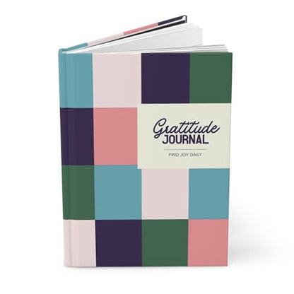 Hardcover Gratitude Journal | Matte Geometric Notebook C