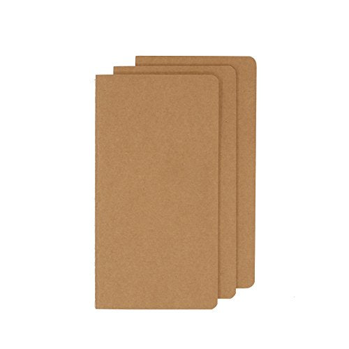 Travel Journal Set - 3 Notebooks for Unforgettable Moments - Soft Cover, Compact Size - 4.3” x 8.2” - 100gsm Paper, 60 Pages/30 Sheets per Journal - Perfect for Travelers - size: H5, style: Plain