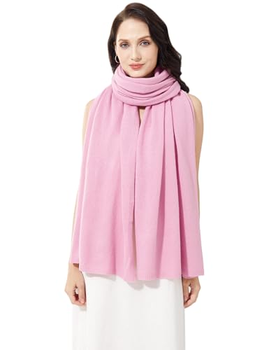Soft Cashmere Blend Wrap Chic Scarf Stole for Women Wayfarer Travel Extra Large 87"x28" - color: Candy