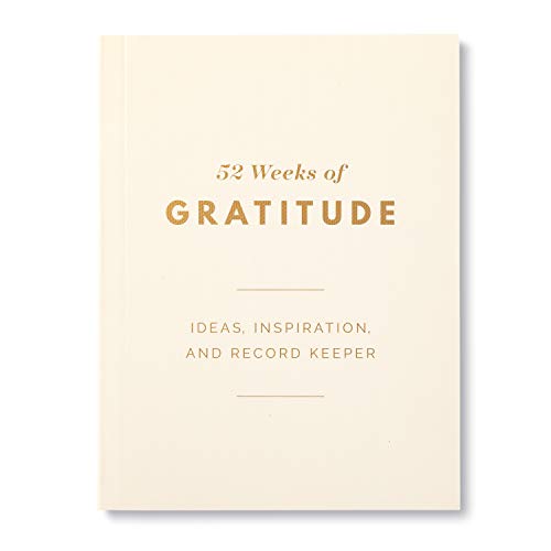 A Year of Gratitude Card Kit by Compendium - A Gratitude Note Card Kit to Inspire 52 Weeks of Giving Thanks - color: Green & Cream: A Year of Gratitude
