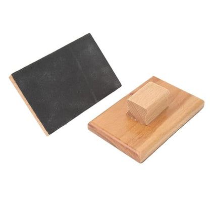 KIMISS 1 Pair Musical Sand Block 10x6cm Wooden Instrument Music Ornaments for ' Rhythm and Percussion Performance