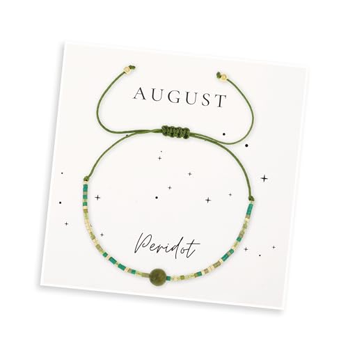 Healing Stone Colorful Beaded Bracelets for Women, Boho Adjustable Handmade Natural Stones Small Beads Friendship Outfit Accessories Jewelry Gift. - color: 0801H