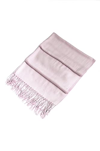 Sakkas 78" X 28" Rayon from Bamboo Soft Solid Pashmina Feel Shawl/Wrap/Stole - color: Guava