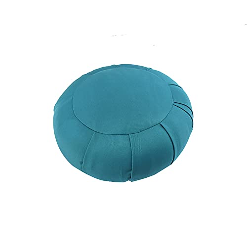 Meditation Cushion Round Cotton and Buckwheat Stuffing Size36*17cm
