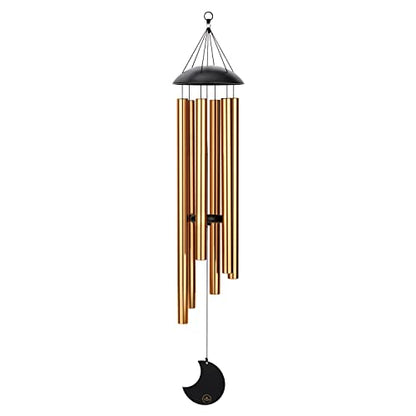 Moon Meditation Chimes for Relaxing Sound Healing, 2-YEAR WARRANTY - color: Bronze, size: Large, style: Set