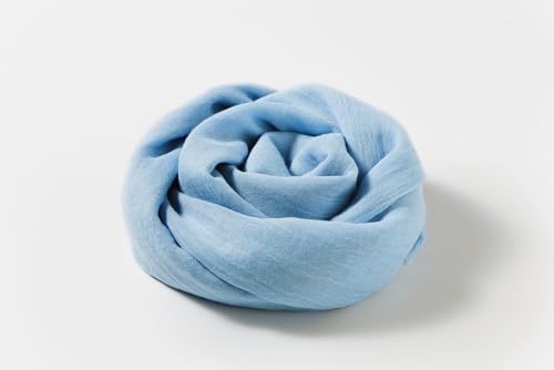 Pashmina Shawl Party Wraps Evening Dress Bridesmaid Long Cotton Scarves for Wedding - color: Light Blue 10