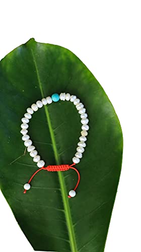 Handmade Fresh Water Wrist Mala Bracelet, Beaded Bracelet, Meditation Beads, Yoga Jewelry, Mindfulness Gift, Spiritual Accessory