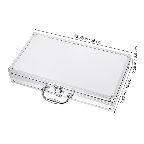 Toddmomy Aluminum Alloy Toolbox Portable Carrying Case Hard Shell Storage Briefcase for Men Case