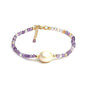 Gempires Handmade Beaded Crystal Bracelets with Freshwater Pearl Gemstone Jewelry Hypoallergenic 7.5 Inch Gold Plated Everyday Wear Bracelet Gifts