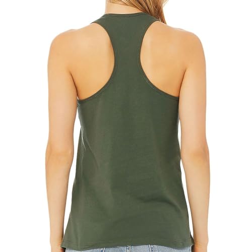 Namaste Print Women's Racerback Tank - Yoga Lover Gift Ideas - Meditation Inspired Present - color: Natural, size: Large
