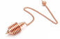 7 Ring Copper Cone Pendulum for Reiki Healing, Dowsing & Chakra Balancing – Divination & Meditation Tool for Energy Cleansing - color: 7 Ring Copper Metal Pendulum