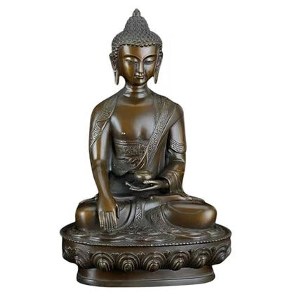 8.3IN/21CM Bronze Shakyamuni Buddha – Handcrafted Lost-Wax Cast Meditation Statue, Sacred Artwork for Zen Altars, Luxury Homes & Meaningful Spiritual Gifts - color: 8.3in Shakyamuni