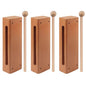 GNIEMCKIN Solid Wood Rhythm Block, Set of 3, Solid Wood Rhythm Block Musical Percussion Instrument Perfect for Rhythm Classes with 3 Pack of Mallet Solid Hardwood - size: 3 Pack