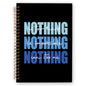 Nothing Can Stop Me Inspirational Spiral Notebook, Blue and Black Journaling Notebooks, Affirmation Spiral Journal for Girls Women Men, Motivational Office School Supplies Gifts, 5.5x8.3 In - color: nothing