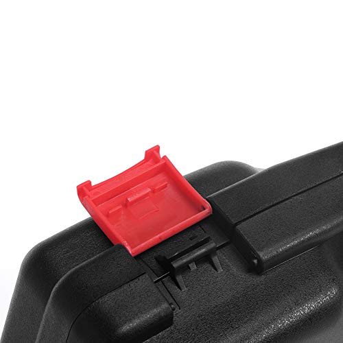 Small Hard Carrying Case with Pluck Foam Interior for iPhone, GoPro, Camera, and More- Outer Size 9.3 x 7.5 x 2 Inches, Black - style: Inner Size- 9" X 5.5" X 1.5"