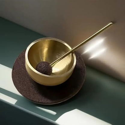 Portable Mini Singing Bowl Set, Meditation Sound Bowl, for Yoga, Meditation & Relaxation, Mindfulness,Chakra Healing, Stress Relief, Self-Regulation