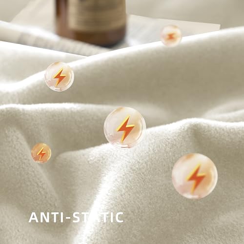 CHUFFED Cotton Waffle Blanket Throw Size - Plush Milk Velvet & Reversible Waffle Weave,Anti-Static 500Gsm Design，Thick Cozy Soft Winter Blanket for Bed, Couch, Sofa - Beige, 50x70 Inches - color: Beige, size: Throw XL