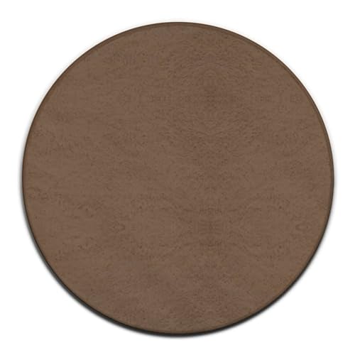 Home Decor Machine Washable Kitchen Office Circle Rug, Room Sofa Yoga Soft Round Carpet, Modern Round Area Rug Compatible with Brick Red 36inch(90cm) - color: Color61, size: 36inch(90cm)