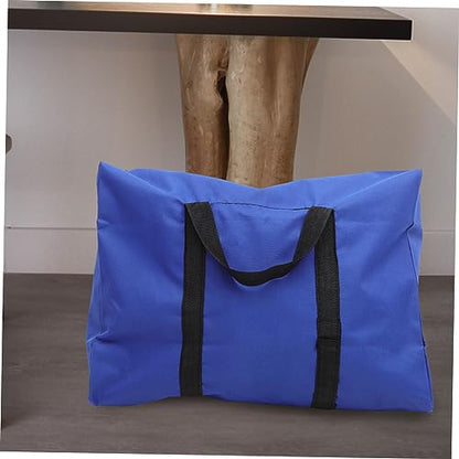 GALPADA 2pcs Oxford Cloth Quilt Storage Bag Heavy-duty Multi-use Organizer for Moving Travel and Home Zipper Closure Carrying Handles Blue Black