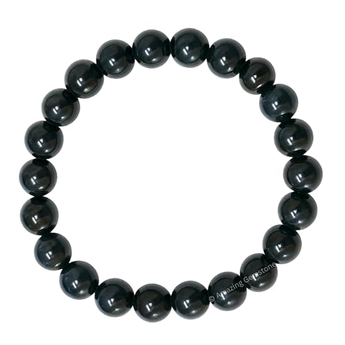 Amazing Gemstone Crystal Bracelet for Women Men's Gifts - Protection Healing Crystal Bracelet - 8mm Gemstone Beaded Stretchable Bracelet Pulseras Para Hombres Mujer Stocking Stuffers Mothers Day Gift (Blue Tiger Eye) - color: Blue Tiger Eye