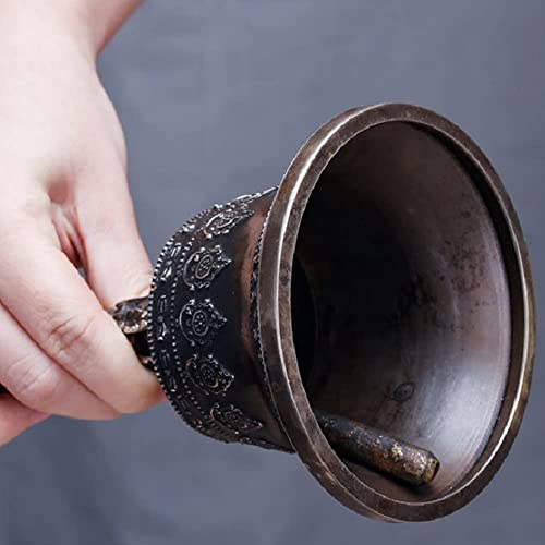Hand Bell,Buddhist Meditation Bell Handmade Bronze Bell, Meditation Bell For Sound Healing And Yoga