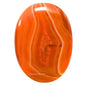 Amazing Gemstone Carnelian Crystals and Healing Stones - Large Palm Stone Crystals Piedra - Crystal for Good Luck, Balanced Positive Energy, Meditation - Unique Stocking Stuffers, Gifts for Women, Men - color: Carnelian