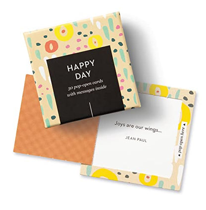 Compendium ThoughtFulls Pop-Open Cards — 4-Pack of Celebrating You, Be Happy, Happy Day, Smile — 120 Pop-Open Cards, Each with a Different Message Inside - color: Celebrating You, Be Happy, Happy Day, Smile