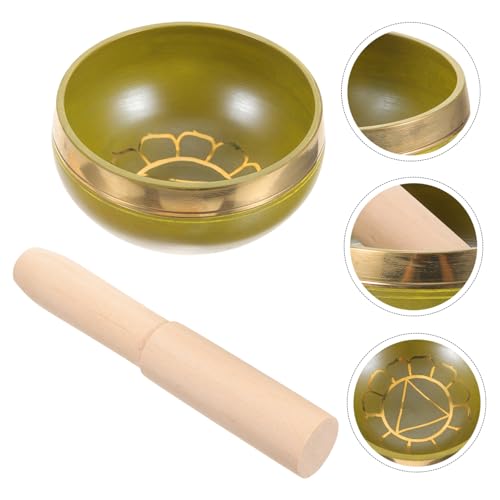 Yoga Meditation Copper Chime Himalayan Singing Bowl Tibetan Bowl Stick Decorative Sound for Zen Meditation