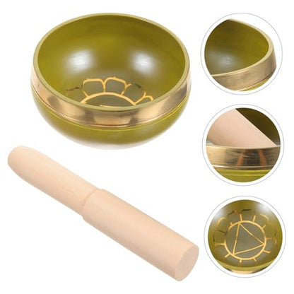 Yoga Meditation Copper Chime Himalayan Singing Bowl Tibetan Bowl Stick Decorative Sound for Zen Meditation
