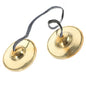 Hand Percussion Copper Meditation Bell Small Finger Cymbals Set for Yoga Tibetan Bell Sound Healing Instrument