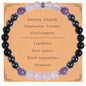 Anxiety Relief Empath Protection Healing Stone Bead Bracelet New Beginning Transformation Grief Support Jewelry Halloween Christmas Day Gifts For Women