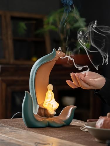 Chinese Style Ceramic Backflow Zen Decoration Living Room Study Retro Decoration Waterfall Stand