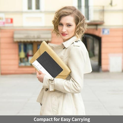 Oneirom Spiral Notebook-6.10" x 8.19" College Ruled Journal with Inner Pockets and 160 Pages,PU Leather Cover Business Journal, Twin-Wire Binding Notebook Perfect for Office & Home School Supplies : Office Products