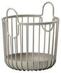 Zone Denmark Inu Basket - Stylish and Functional Storage for Kitchen, Bathroom, Children's Room, and Home Office - Powder-coated steel - 4.1" x 5.3" inches - X-Small - Taupe - color: Taupe