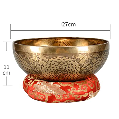 Copper Bowl Tibetan Singing Bowls Meditation Sound Bowl Handmade Bowl Sound Bowl Yoga Healing Copper Bowl Meditation Bowl Ornaments Bowl,A - color: A