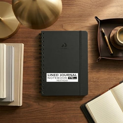 Hardcover Blank Journal Notebook For Women & Men - 170 Pages, Spiral Notebook for Sketch Book, Creative Writing, Drawing - A5 Grey - color: a-Grey, style: c - Blank