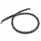 Healing Stress Anxiety Meditation Grounding Energy Gemstone Necklace Series - color: Turquoise & Hematite -6 mm- Stone Tube Beads