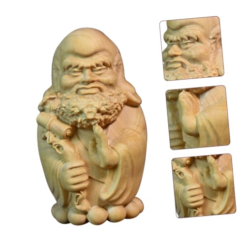 ORFOFE Buddha Garden Statue Stylish Wooden Decor Japanese Style Home Adornment Tabletop Craft