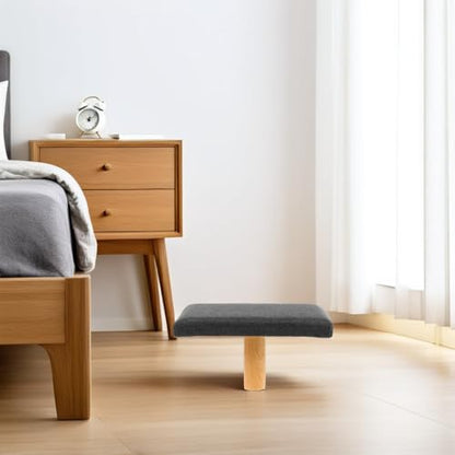 Portable Stool with Cushion Height Adaptable Bench for Adults Balance Seat for Prayer and Floor Sitting Support in Grey