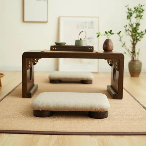 Kneeling Chair,Meditation Bench Kneeling Stool,Meditation Stool, Yoga Stool, Japanese Low Tatami Bench, Kneeling Tea Stool, Portable Meditation Stool, Japanese Style Cushion Stool for Living Room(Smal - size: Small