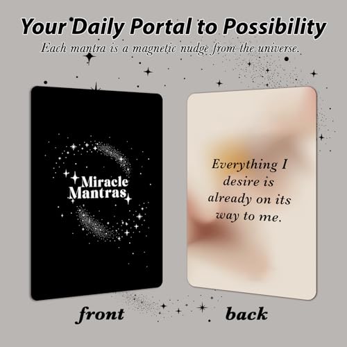 Positive Affirmation Cards for Women – 62 Self Love Affirmation Deck, Daily Motivation & Mindfulness Cards, Inspirational Encouragement Gift for Friend Sister, Graduation Gift for Her, Mental Health Self Care Gift