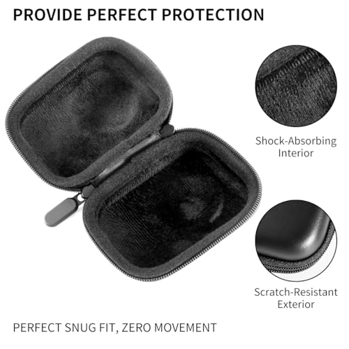 Carrying Case Compatible with DJI Osmo 360, Hard Shell EVA Storage Bag with 9H Tempered Glass Screen Protector, Wrist Strap, Carabiner and Quick Release Buckle, Portable Travel Accessories Kit