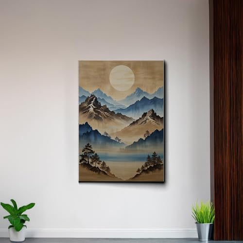 Japanese Wall Art, Minimalist Wall Art, Neutral Abstract Art, Modern Minimalist, Zen Wall Art, Zen Printed Wall Art, Japanese Art Print, Canvas Wall Art, Decor