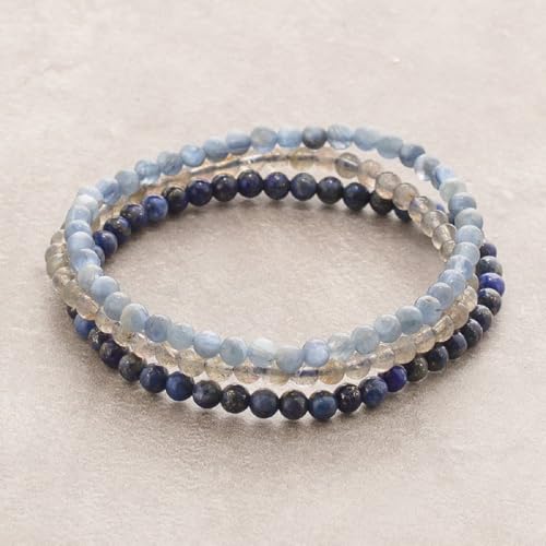 Handmade 4mm Tiny Beads Bracelet – Natural Healing Stone Beads for Yoga, Mala, and Bohemian Stacking – Stretch Bracelet for Men and Women