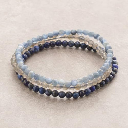 Handmade 4mm Tiny Beads Bracelet – Natural Healing Stone Beads for Yoga, Mala, and Bohemian Stacking – Stretch Bracelet for Men and Women