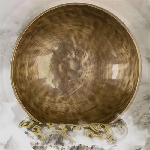Singing Bowls Set Professional Original Bowls Full Moon Handmade Buddha Sound Bowl Healing Instrument Meditation Accessories，12CM
